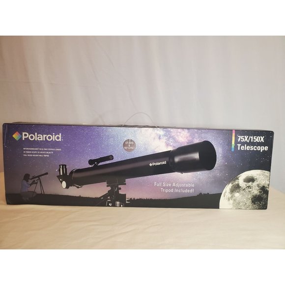 NEW Polaroid 75X/150X Telescope Tripod Included - Picture 1 of 8